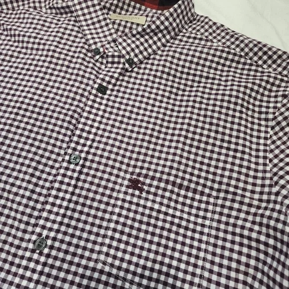 Burberry Black and White Casual Button Down Shirt - Picture 9 of 13